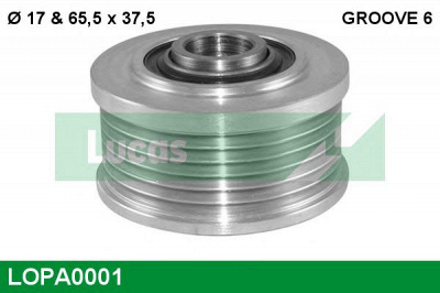 LUCAS ENGINE DRIVE lopa0001 -  Механизм свободного хода генератора